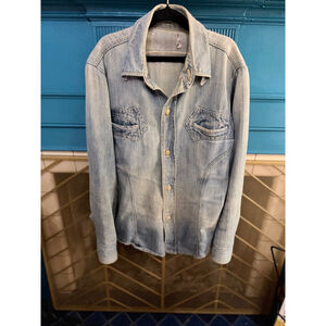 Vintage Pierre Cardin Light Blue Denim Jean Jacket M circa 1970's